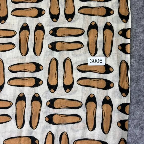Novelty Flats Shoes Print Lightweight Neutral Scarf - Picture 4 of 5